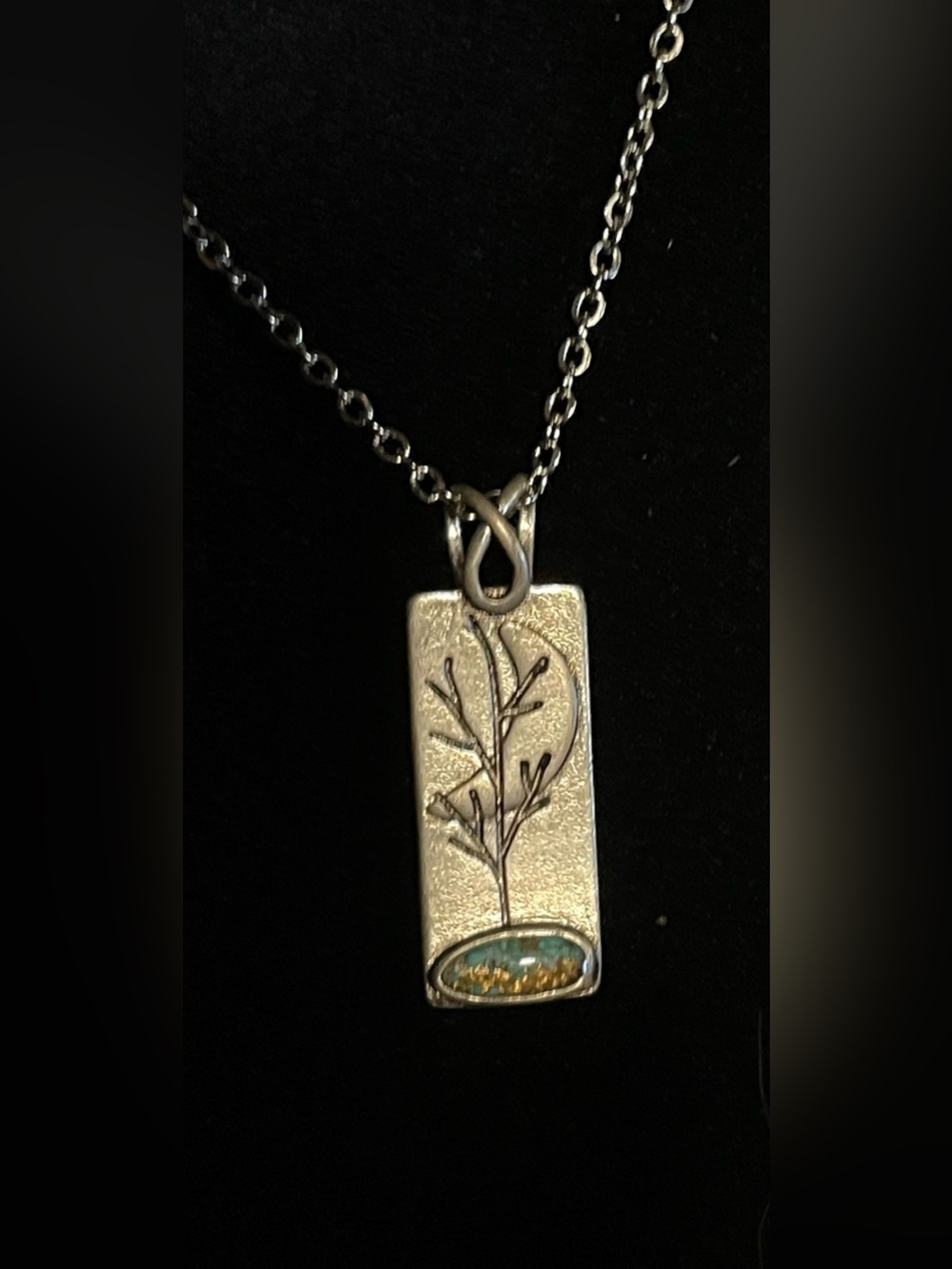 Silver Tree Pendant Necklace in Silver